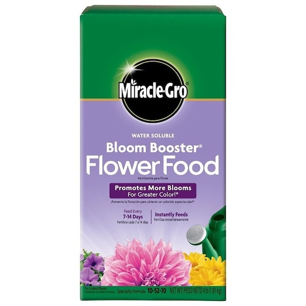 Miracle-Gro Flower Food, 4 lb Box, Solid, 10-52-10 N-P-K Ratio 146002 - main