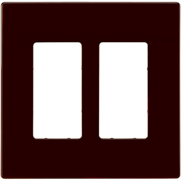 Eaton Wiring Devices PJ Wallplate, 4.87 in L, 4.94 in W, 2 -Gang, Polycarbonate, Oil-Rubbed Bronze PJS262RB-SP-L - main