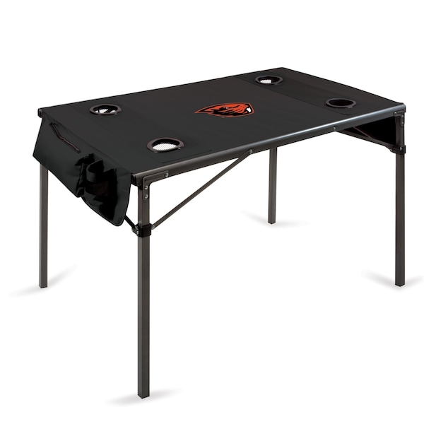 Picnic Time Family Of Brands NCAA Oregon State Beavers Travel Table Portable Folding Table, Camping Table, Outdoor Table 799-00-179-484-0 - main