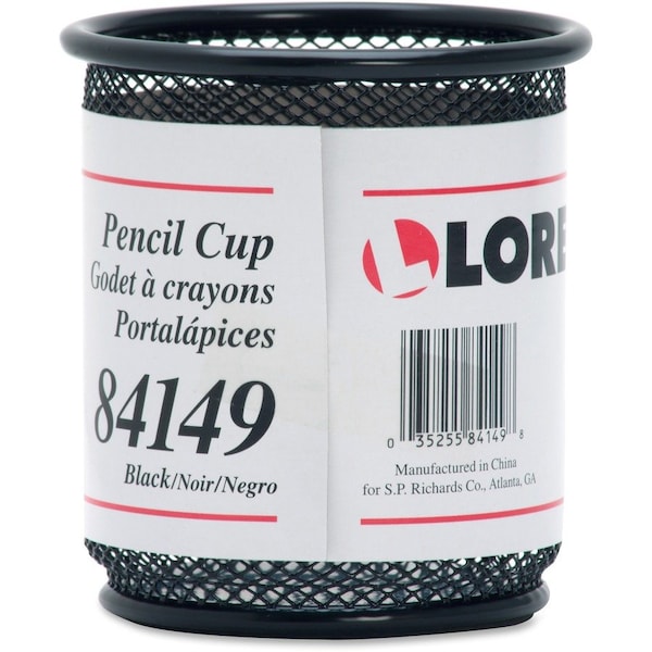 Lorell Pencil Holder, Black, Steel LLR84149 - main