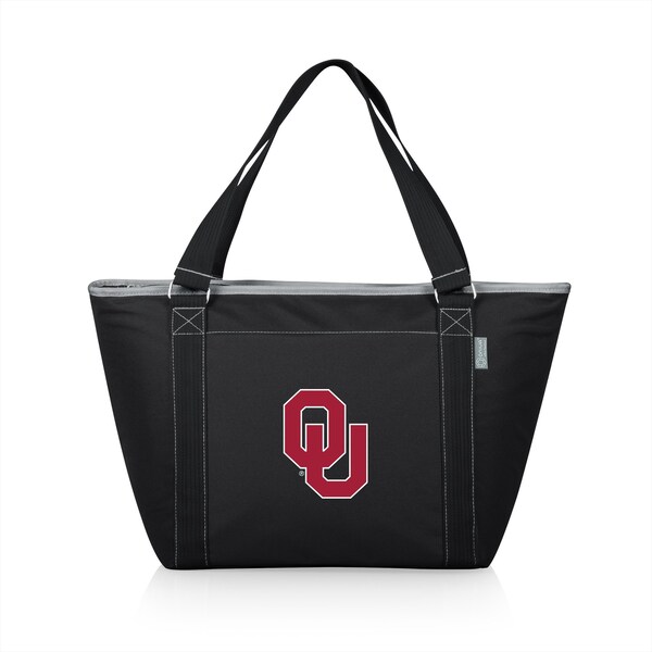 Picnic Time Family Of Brands NCAA Oklahoma Sooners Topanga Tote Cooler Bag - Soft Cooler Bag - Picnic Cooler, Black 619-00-175-454-0 - main