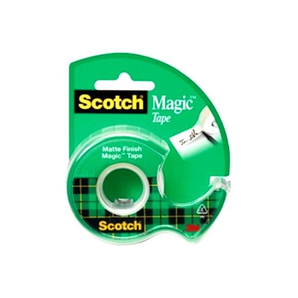 Scotch Magic 105 Office Tape, 300 in L, 3/4 in W, Plastic Backing 24414 - main