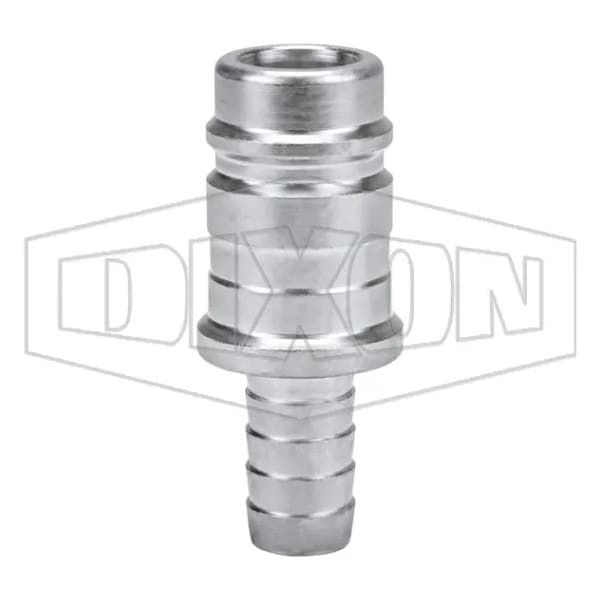 Dixon DF Series Industrial Interchange Pneumatic Nipple, 1/2 in Nominal, Quick-Connect x Standard Hose Bar D6S4 - main