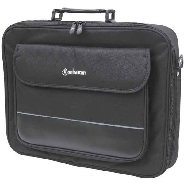 Manhattan Empire II 17" Laptop Briefcase, Black - Top Load, Fits Most Widescreens Up To 17"