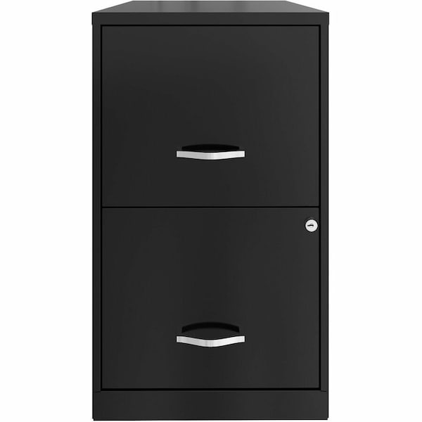 Nusparc 2-Drawer Vertical File Cabinet, 14.2" x 18" x 24.5", Black NPRVF218AABK - main