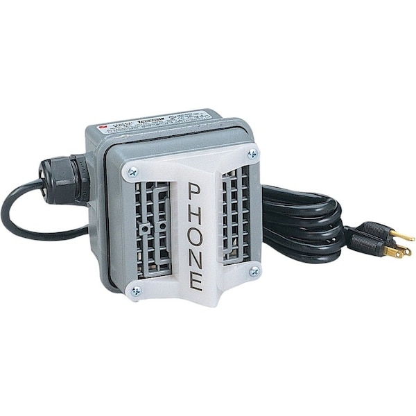 Federal Signal Phone Extension Ringer, Grey TELC-120 - main