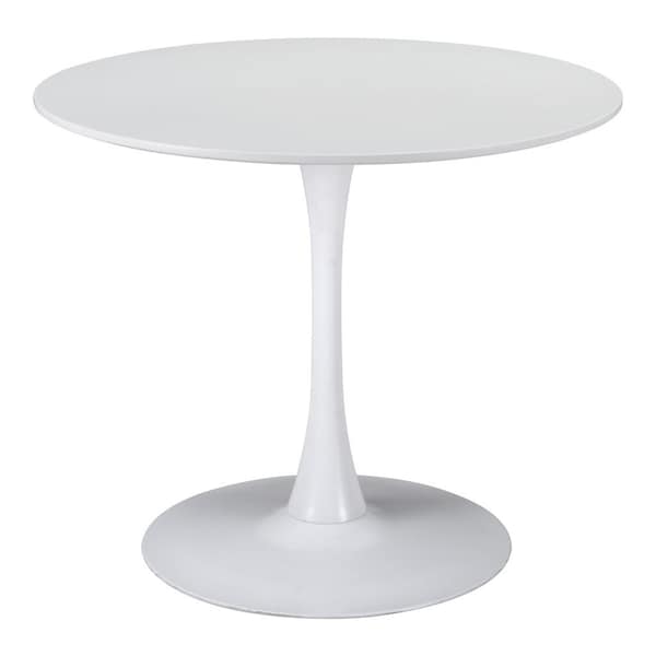 Homeroots 35" Steel Pedestal Base Dining Table 386245 - main