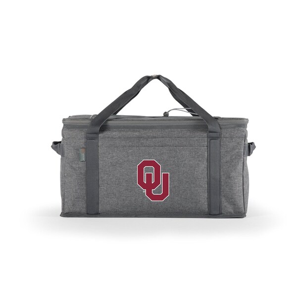 Picnic Time Family Of Brands NCAA Oklahoma Sooners 64 Can Collapsible Cooler, Large Insulated Soft Cooler Bag 716-00-105-454-0 - main