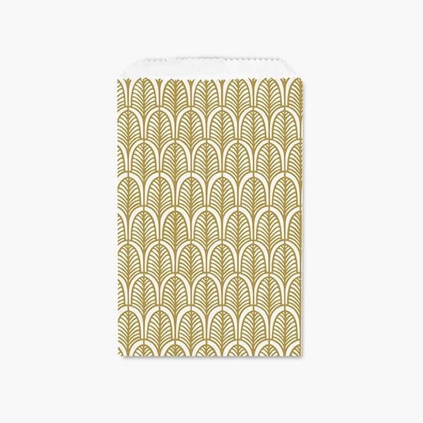 Nashville Wraps Nouveau Gold Paper Merchandise Bags, 6.25x9.25, 500PK MB1NG - main