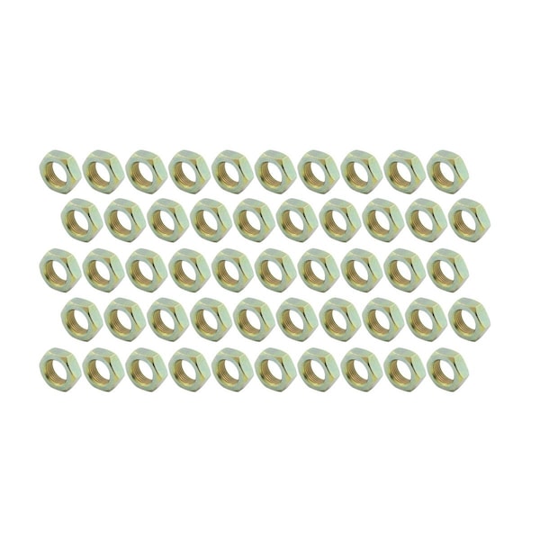 Powerhouse 0.62-18 in. Left Hand Steel Jam Nuts, 50PK PO3627004 - main