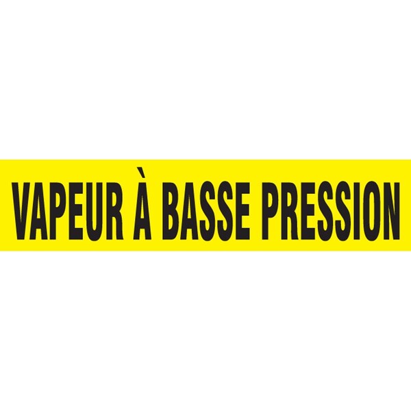 Accuform FRENCH PIPE MARKER VAPEUR BASSE CRPK499STC - main