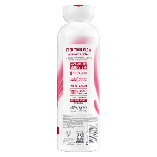 Dove Oat Milk and Berry Brulee Plant Milk Cleansing Body Wash, 17.5 Fluid Ounce, 4PK 64785887 - main