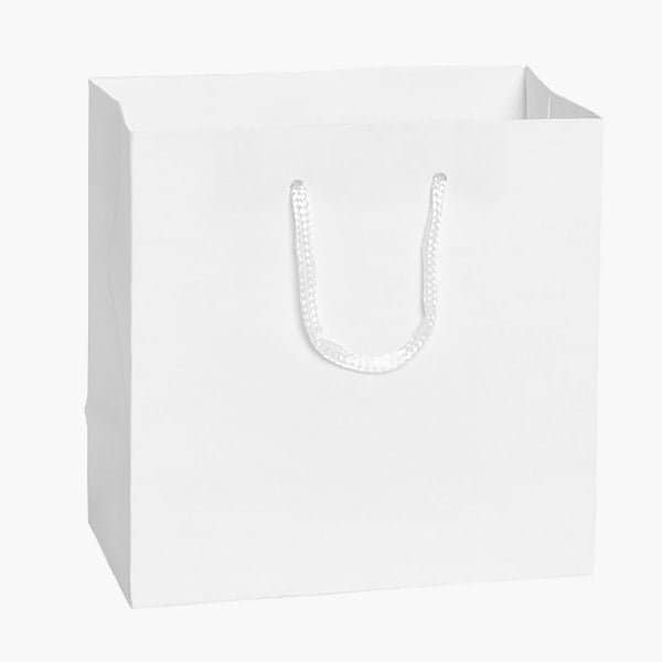 Nashville Wraps White Matte Gift Bags, Jewel 6.5x3.5x6.5, 100PK MTJBWH - main