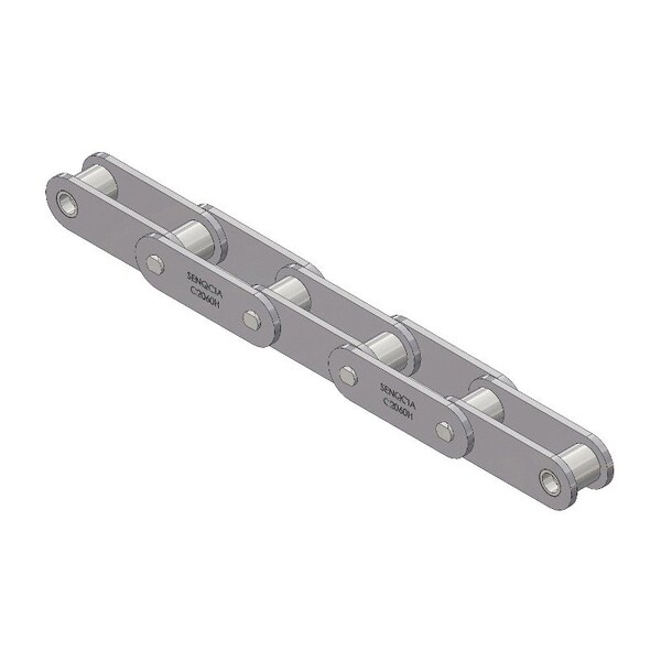 Senqcia Inspire Series SBR Conveyor Series Double Pitch Riveted Standard , 50 ft OAL, 1.5P, .469 Dia x .5 W C2060R50 - main