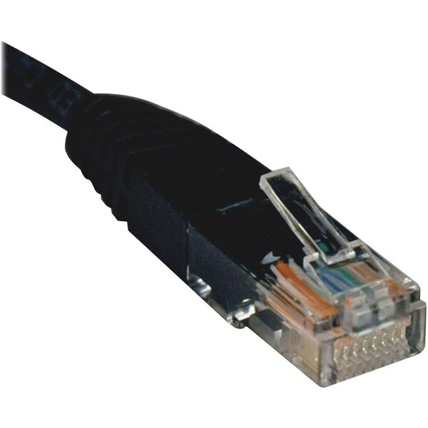 Eaton Tripp Lite Series Cat5e 350 MHz Molded UTP Ethernet Cable RJ45 M/M, PoE - Black, 2 ft. 0.61 m N002-002-BK - main