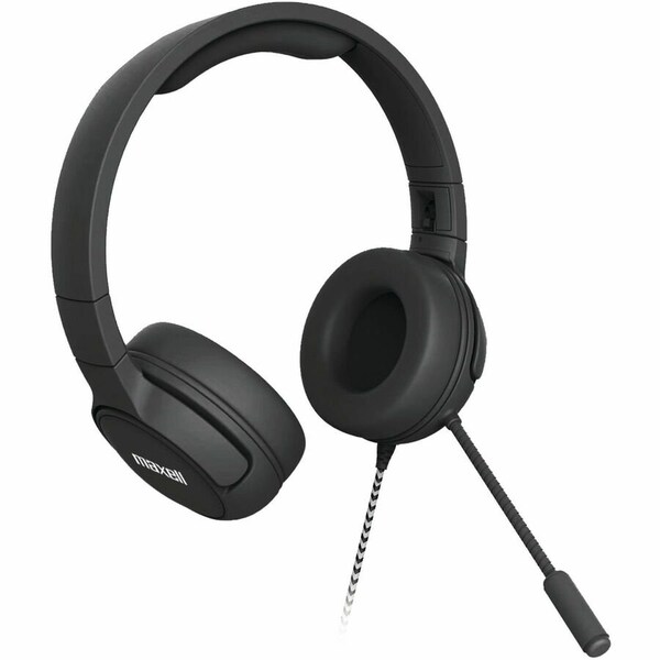 Maxell KSHS-2 SAFESOUNDS MAX VOLUME LIMITING WIRED HEADPHONE, BOOM MIC, CHEWPROOF CORD, FLEX DESIGN 198021 - main