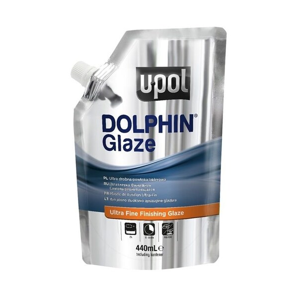 U-Pol DOLPHIN UP0714 Premium Self-Leveling Finishing Glaze, 14.8 fl-oz Soft Filler Bag, Viscous Liquid 714 - main