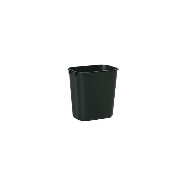 Rubbermaid Small Wastebasket Black, 13 Quart / 12.3 Liter 1 / ea FG295500BLA-EA - main