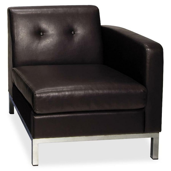 Office Star Collection: Wall Street Arm Chair, Espresso Seat, Espresso Back, 27" W 28" L 31" H, Leather Seat WST51RF-E34 - main