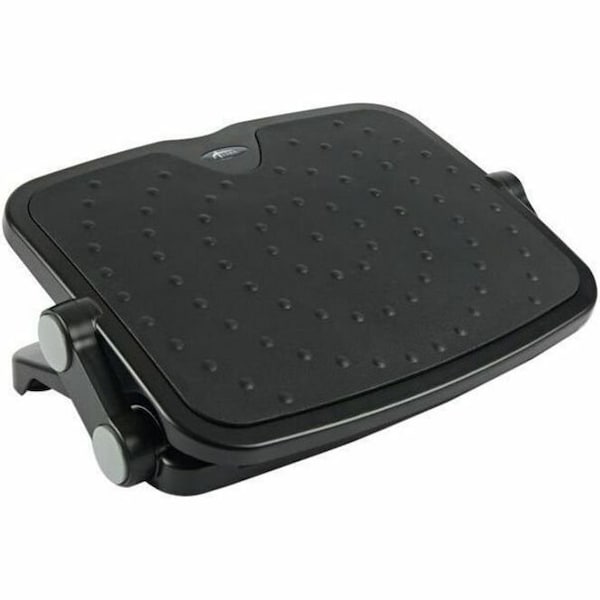 Alera Soft Cushioned Ergonomic Footrest, 14W X 19.63D X 3.75 To 7.5H, Black FS112 - main