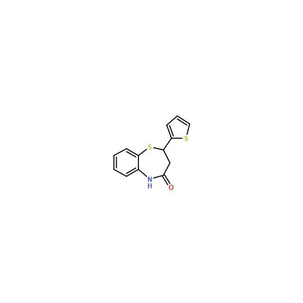 Ak Scientific 2-(2-Thienyl)-2, 3-dihydro-1, 5-benzothiazepin-4(5H)-one (100mg), CAS 5871-68-1 6117AE-100mg - main