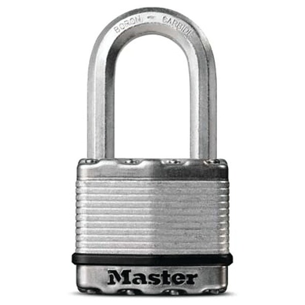 Master Lock Magnum Series Padlock, Keyed Alike Key, 38 in Dia Shackle, 2 in H Shackle, Zinc, 2 in W Body M5XKADLHCCSEN - main