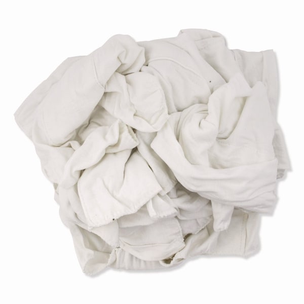 Hospeco Knit Baby Diaper Rags, 2-Ply, 15 x 18, White, 25 lb 55525 - main