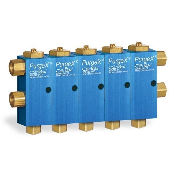 Oil-Rite PurgeX for Grease Dispensing - Air Operated w/2 Liquid and Air Connections - 1/8in. Female NPT, 5 B3352-405 - main