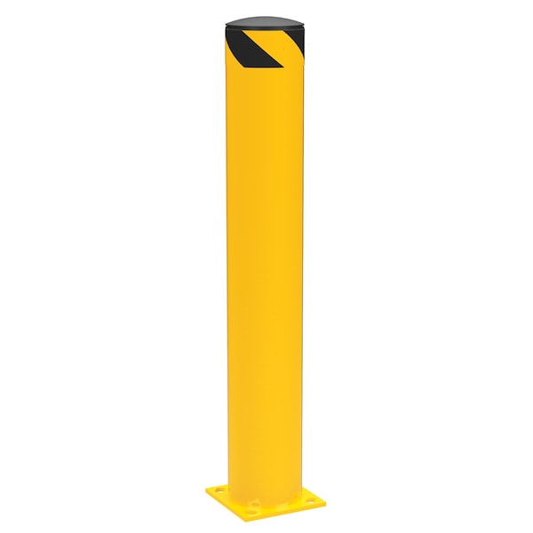Vestil Steel Pipe Safety Bollard - Yellow BOL-42-6.5 - main
