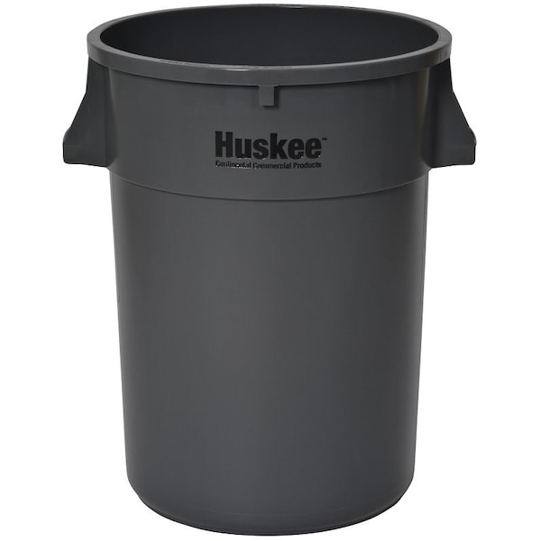 Continental Commercial Products Trash Receptacle, 44 gal Capacity, Plastic, Gray 4444GY - main