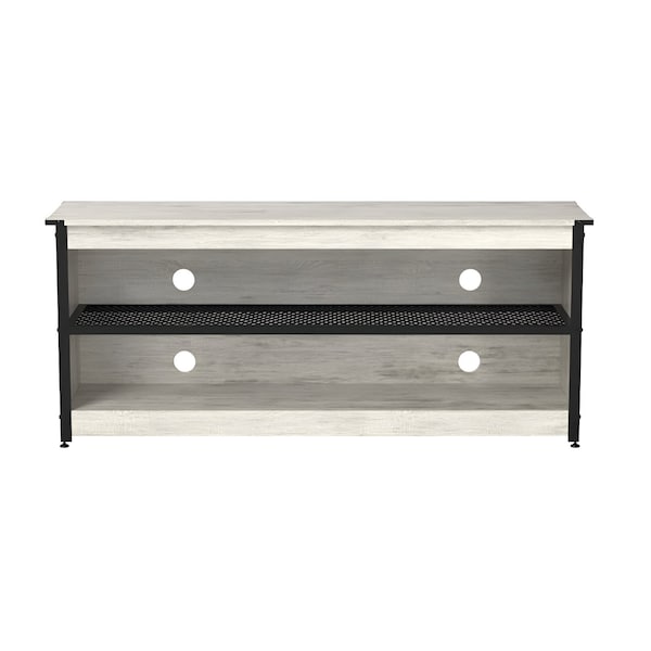 Homeroots 55in Light Gray Open Shelving TV Stand 480469 - main