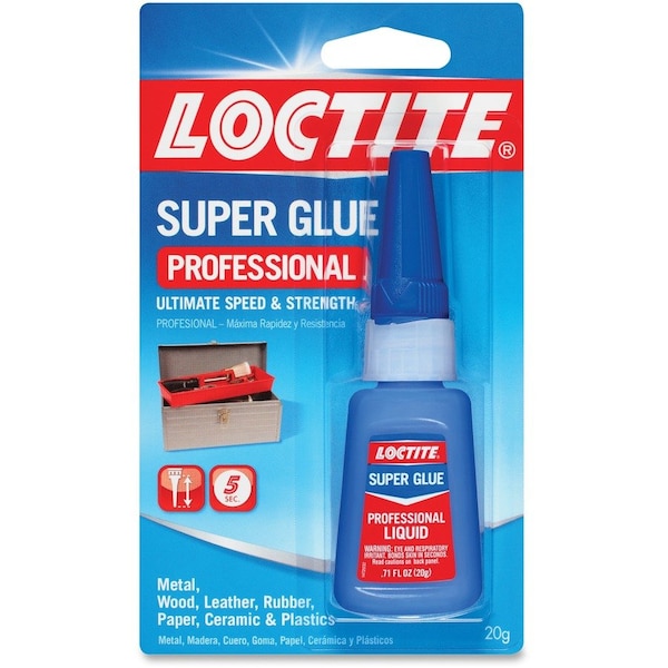 Loctite Professional Super Glue, 0.99 oz, Dries Clear 1365882 - main
