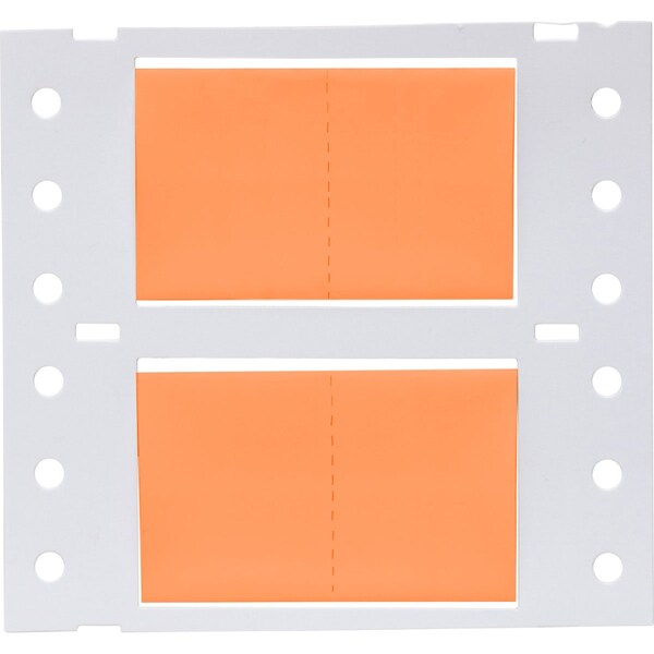 Brady PermaSleeve HX Heat Shrink Double Sided Wire Marking Sleeves, 0.75 in. x 1 in. W, Orange, Roll of 5000 2HX-750-2-OR-J-2 - main