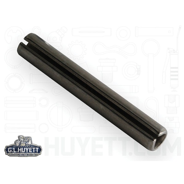 Huyett Slotted Spring Pin, Standard Duty, Passivated 420 SS, 0.375 in Dia x 2.500 in Length x 0.077 in Wall SPSP-375-2500 - main