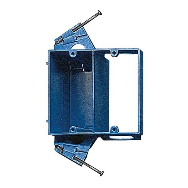 Carlon Dual-Voltage Outlet Box, 2-Gang, PVC, Blue SC200DV - main