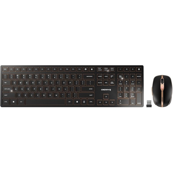 Cherry Americas BLUETOOTH OR 2.4GHZ WIRELESS, AES-128 BIT 128 ENCRYPTION KEYBOARD & MOUSE, 104 JD-9100US-2 - main
