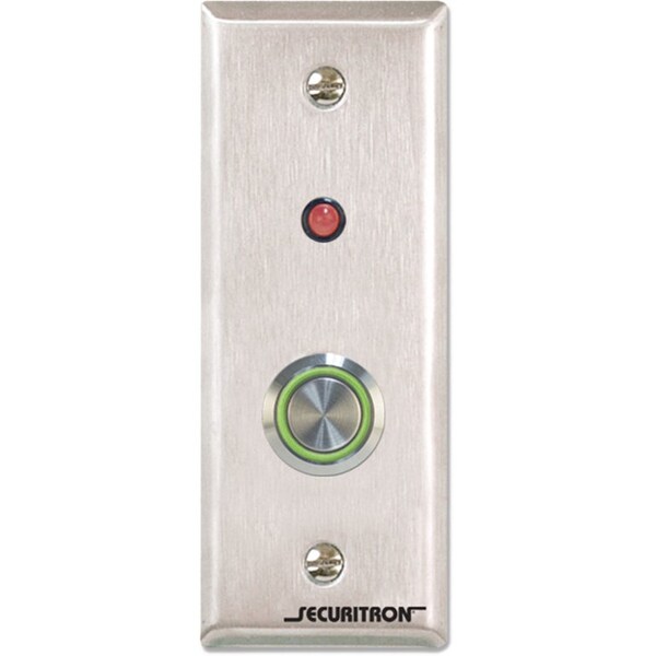 Securitron Push to Exit Button, SPDT, Narrow Stile, 4A PB4LN-2 - main