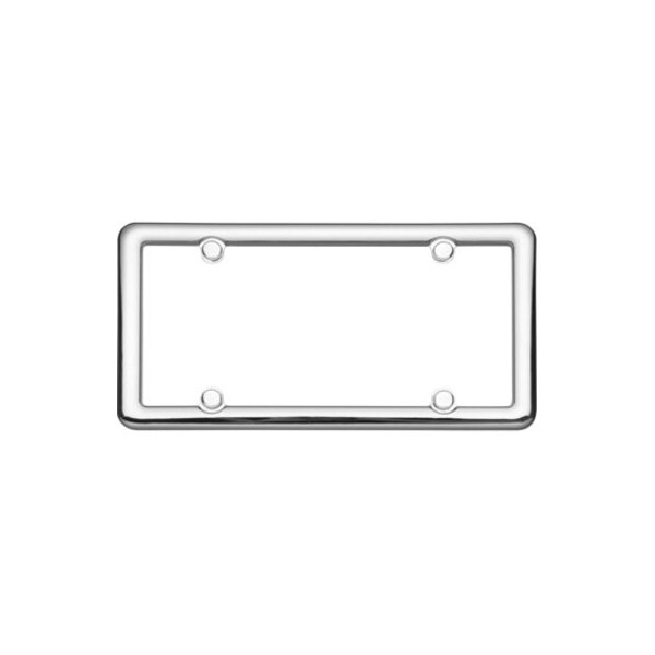 Cruiser Accessories 20630 Nouveau License Plate Frame; Chrome With fastener caps 20630 - main
