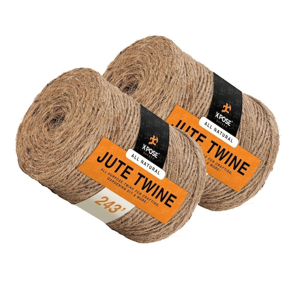Xpose Safety 3ply Jute Twine 243ft., 2PK JT-243-2-X-S - main