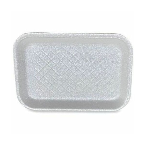 Gen Meat Trays, No 2S, 8.5 x 6 x 0.7, White, 500PK 2SWH - main