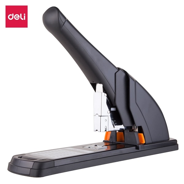 Deli Heavy Duty Stapler, 210-Sheet, Fits 1/2in Staples, Black E0385 - main