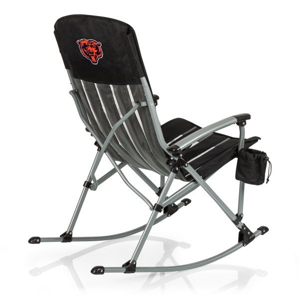 Picnic Time Family Of Brands Chicago Bears - Outdoor Rocking Camp Chair, (Black) 805-01-175-064-2 - main