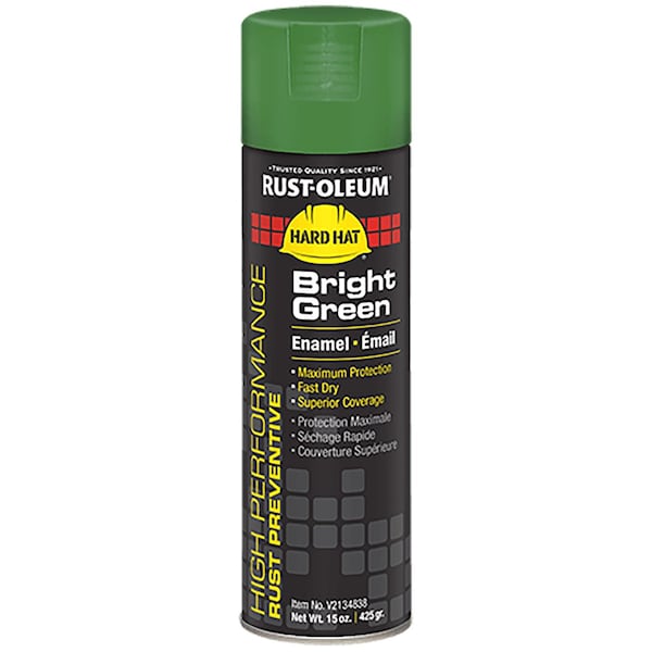 Rust-Oleum Bright Green, Gloss, Oil, 15 oz V2134838 - main