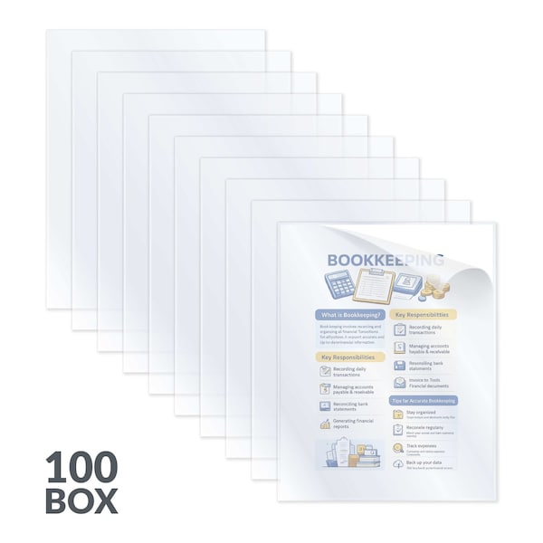 C-Line Products Report Cover, Vinyl, Clear, PK100 31357 - main
