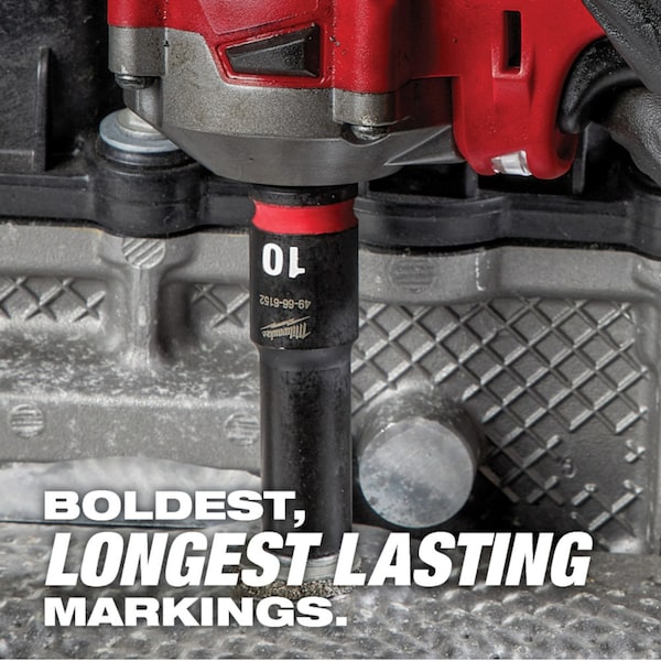 MILWAUKEE 3/8 in Drive IMPACT SOCKET SET, Metric, SAE, 43 pc. pcs