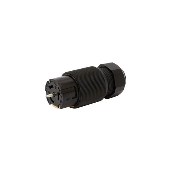 Hubbell Wiring Twist-Lock 50A 125/250V 3-Pole 4-Wire Female Connector, Black CS6364L - main
