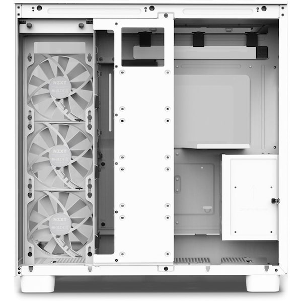 Nzxt H9 Flow Mid-Tower TG F120Q Airflow Fan - White CM-H91FW-01 | Zoro