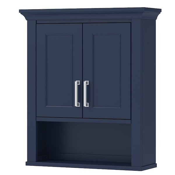 Craft And Main Craft + Main Bathroom Cabinet, 2-Door, 1-Shelf, Wood, Aegean Blue LSBW2428 - main