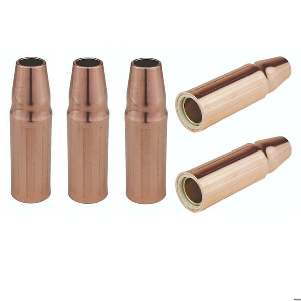 Star Tech Weld MIG Welding Nozzles 1/2in for Tweco#2, #4 & Lincoln Magnum 200-400, 5PK 23-50 - main