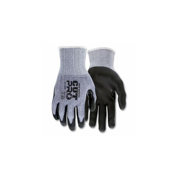 Mcr Safety 92715NF Cut Pro A3 Rated Gloves, 15 ga, Nitrile Foam, Medium, Gray/Black, 12PK 127-92715NFM - main